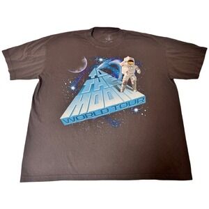 Kid Cudi To The Moon World Tour 2022 T-Shirt Mens XL Brown Astronaut Concert Tee